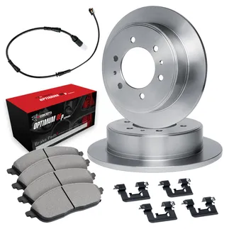R1 Concepts WFUS1-40005 Disc Brake Rotor Set W/Optimum OEp Pads, Sensor, & Hardware